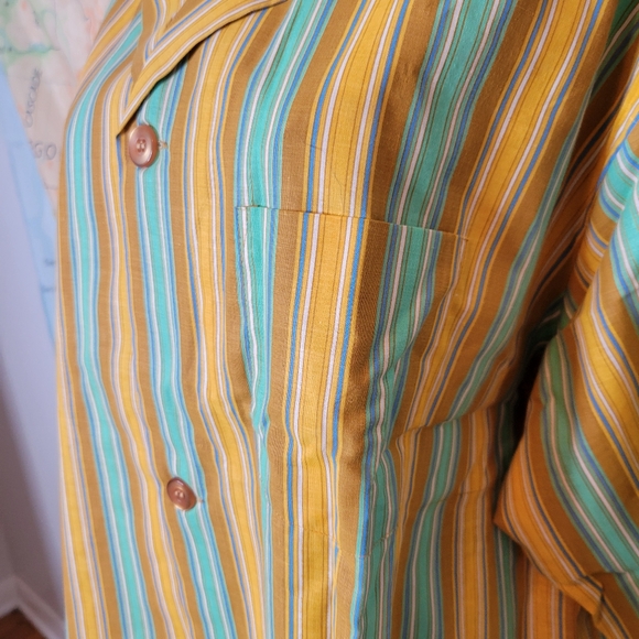 Vintage NWOT Sears Perma Prest Mens Stripped Pajamas Size XL - Picture 4 of 16